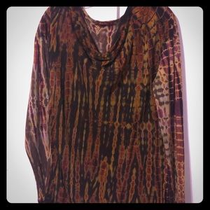 Multi Colored Tie Dye Top